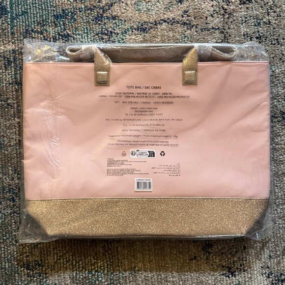 Jimmy Choo Blush and Gold Tote - Picture 2 of 2